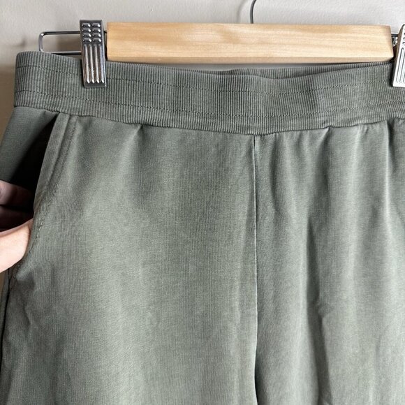 Tentree Wide Leg Pants Women’s Medium Green Organic Cotton Athleisure Yoga Soft - Picture 3 of 13